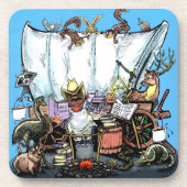 Kutschenwagen Getränkeuntersetzer (Vorderseite)