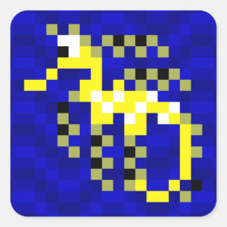 Kuttelleafe Seadragon-Aufkleber Quadratischer Aufkleber