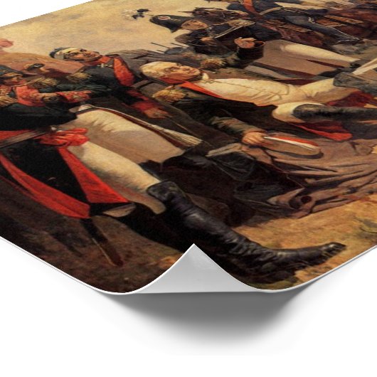 Kutuzov in Borodino Poster (Ecke)