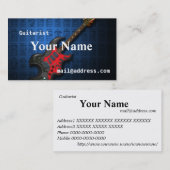 KuuMa Guitar 2 Visitenkarte (Vorne/Hinten)