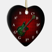 KuuMa Guitar Clock Keramik Ornament (Rechts)