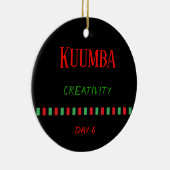 Kuumba - Kwanzaa Tag 6| Ornament (Rechts)