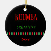 Kuumba - Kwanzaa Tag 6| Ornament (Vorne)