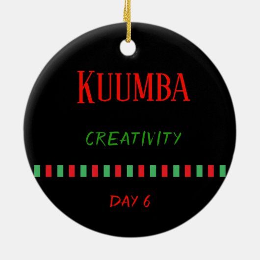 Kuumba - Kwanzaa Tag 6| Ornament (Hinten)