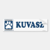 Kuvasz Blau Autoaufkleber (Vorne)