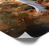 Kuvasz Dog Art Print Poster (Ecke)