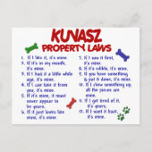 KUVASZ-Eigenschaftengesetze 2 Postkarte (Vorderseite)