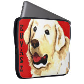 Kuvasz Farbblock Laptopschutzhülle (Vorne Rechts)