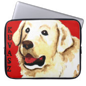 Kuvasz Farbblock Laptopschutzhülle (Vorderseite)