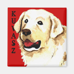 Kuvasz Farbblock Magnet