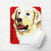 Kuvasz Farbblock Mousepad (Mit Mouse)