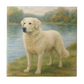 Kuvasz Fliese (Vorderseite)