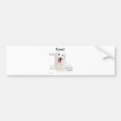 Kuvasz-Geschichtsdesign Autoaufkleber (Vorne)