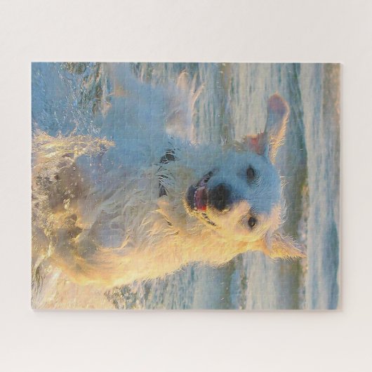 Kuvasz Hund. Puzzle (Horizontal)