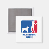 Kuvasz Magnet (Vorderseite/Rückseite)