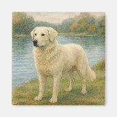 Kuvasz Magnet (Vorne)