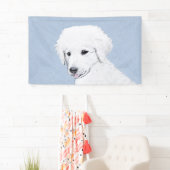 Kuvasz-Malerei - Niedliche Original Hunde-Kunst Banner (Insitu)