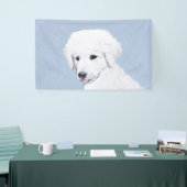 Kuvasz-Malerei - Niedliche Original Hunde-Kunst Banner (Messeveranstaltung)