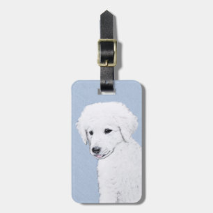 Kuvasz-Malerei - Niedliche Original Hunde-Kunst Gepäckanhänger