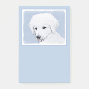 Kuvasz-Malerei - Niedliche Original Hunde-Kunst Post-it Klebezettel