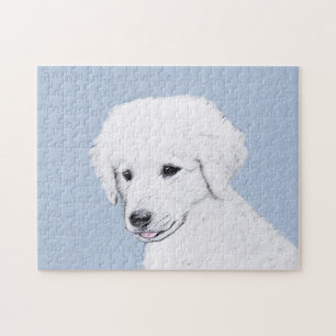 Kuvasz-Malerei - Niedliche Original Hunde-Kunst Puzzle