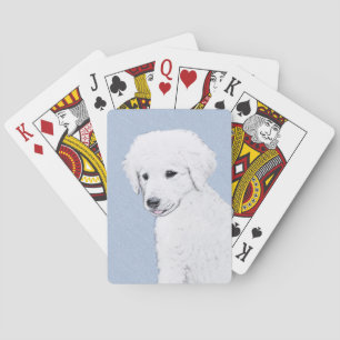 Kuvasz-Malerei - Niedliche Original Hunde-Kunst Spielkarten