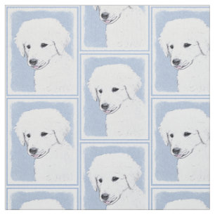 Kuvasz-Malerei - Niedliche Original Hunde-Kunst Stoff
