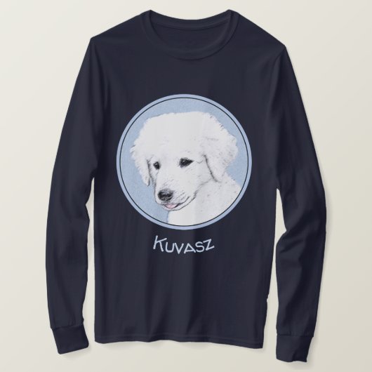 Kuvasz-Malerei - Niedliche Original Hunde-Kunst T-Shirt (Design vorne)