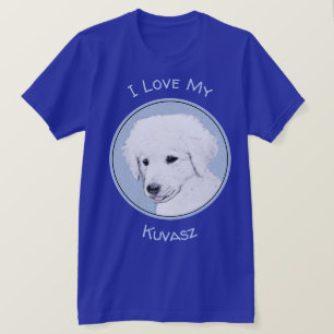 Kuvasz-Malerei - Niedliche Original Hunde-Kunst T-Shirt