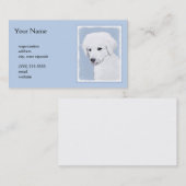 Kuvasz-Malerei - Niedliche Original Hunde-Kunst Visitenkarte (Vorne/Hinten)