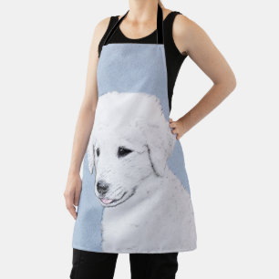 Kuvasz-Malerei - Süße originelle Hundekunst Schürze