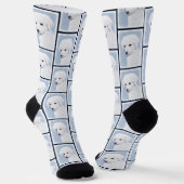 Kuvasz Malerei ungarischer Niedlicher Original Hun Socken (Gewinkelt)