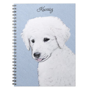 Kuvasz Painting - Cute Original Dog Art Notizblock