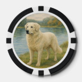 Kuvasz Pokerchips (Vorderseite)