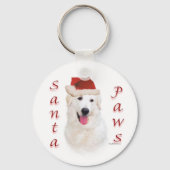 Kuvasz Santa Paws Schlüsselanhänger (Rückseite)