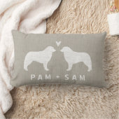 Kuvasz Silhouette-Liebe Lendenkissen (Decke)