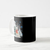 Kuvasz Unter Mondlicht Schnee Weihnachten Pajama 7 Kaffeetasse (Vorderseite Links)