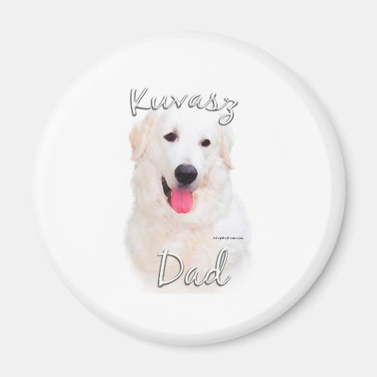 Kuvasz-Vater 2 Magnet (Vorne)