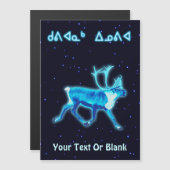 Kuvianak Innovia - Blaue Karibik (Reindeer) Magnetkarte (Vorne/Hinten)