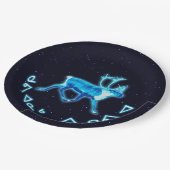 Kuvianak Innovia - Blaue Karibik (Reindeer) Pappteller (Schrägansicht)