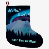 Kuvianak Innovia - Blue Aurora Großer Weihnachtsstrumpf (Vorderseite)