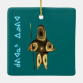 Kuvianak Innovia - Fraktal Inuit Hunter Keramikornament (Rückseite)