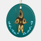 Kuvianak Innovia - Fraktal Inuit Hunter Keramikornament (Links)