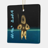 Kuvianak Innovia - Fraktal Inuit Hunter Keramikornament (Links)