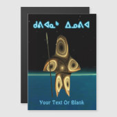 Kuvianak Innovia - Fraktal Inuit Hunter Magnetkarte (Vorne/Hinten)