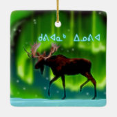 Kuvianak Innovia - Nordlichter Elche Keramikornament (Rückseite)