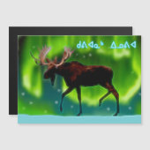 Kuvianak Innovia - Nordlichter Elche Magnetkarte (Vorne/Hinten)