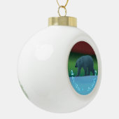 Kuvianak Innovia - Polar Lights Polar Bear Keramik Kugel-Ornament (Links)