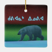 Kuvianak Innovia - Polar Lights Polar Bear Keramikornament (Rückseite)