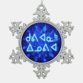 Kuvianak Innovia - Snowburst Schneeflocken Zinn-Ornament (Vorderseite)